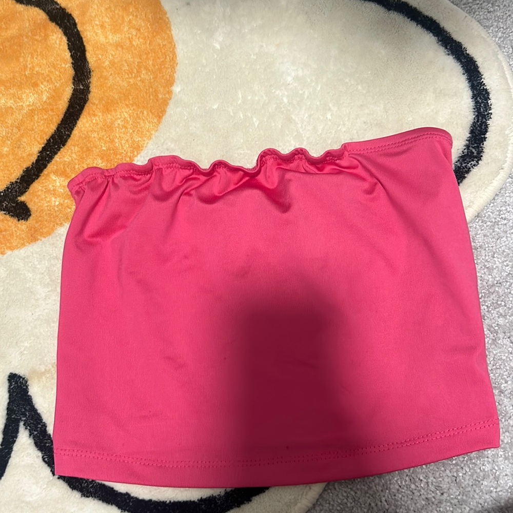 hot pink xs tube top shein